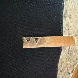 Gold Geometric Tie Clip Snake FANG